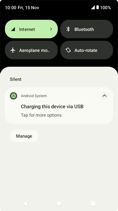 Press Tap for more options..