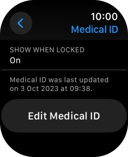 Press Edit Medical ID.
