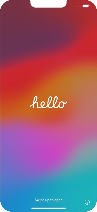 Slide your finger upwards starting from the bottom of the screen.