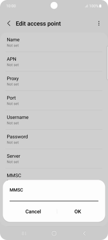 Key in http://pxt.vodafone.net.au/pxtsend and press OK.