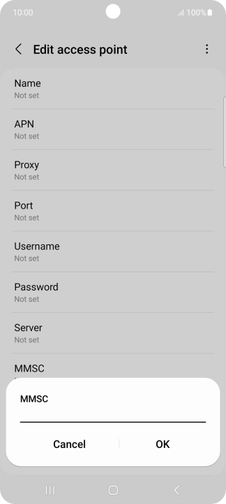 Key in http://pxt.vodafone.net.au/pxtsend and press OK.