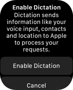 If you turn on the function, press Enable Dictation.