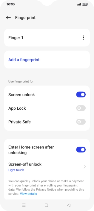 Press the Return key.
