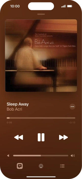 Press arrow right to go to the next audio file.