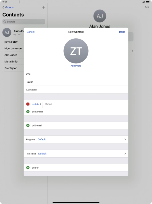Press Phone and key in the required phone number.