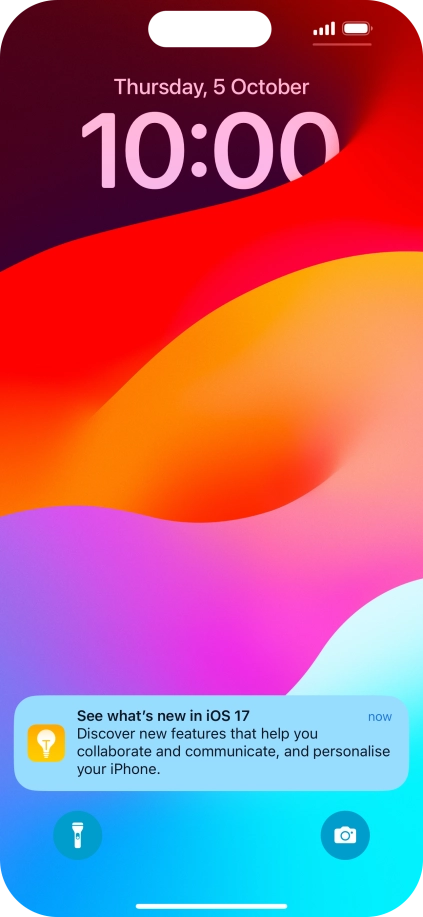 Press the required notification and follow the instructions on the screen to use the selected function.