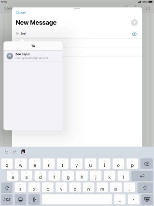 Press the required contact.