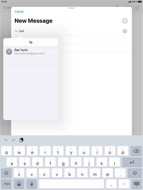 Press the required contact.