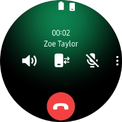 Press the end call icon. Press the end call icon.