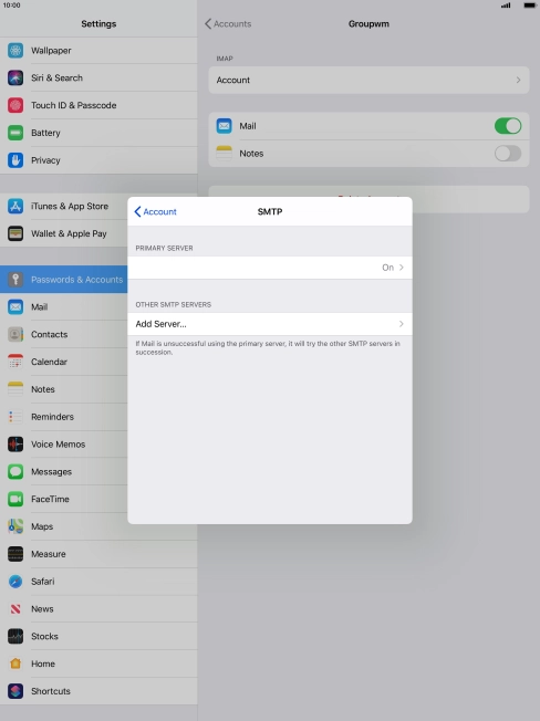 Press the field below 