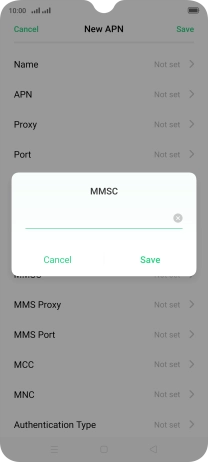 Key in http://pxt.vodafone.net.au/pxtsend and press Save.