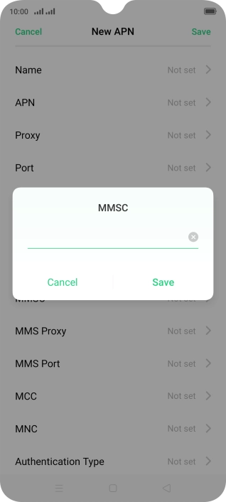 Key in http://pxt.vodafone.net.au/pxtsend and press Save.