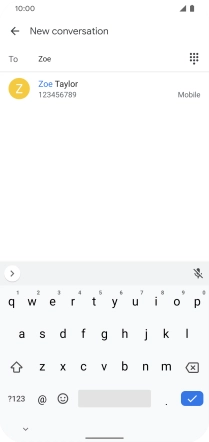 Press the required contact.