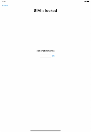 If your SIM is locked, key in your PIN and press OK.