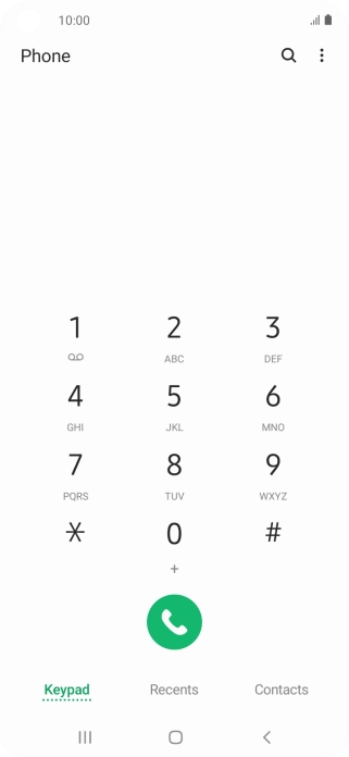 Press the menu icon.