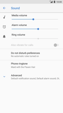 Press the Home key to return to the home screen.