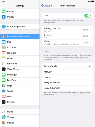 Press the indicator next to Press the indicator next to