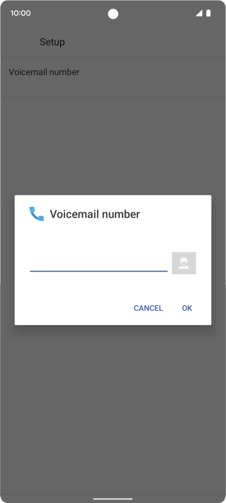 Key in +61414121121 and press OK.