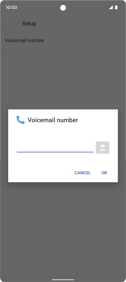 Key in +61414121121 and press OK.