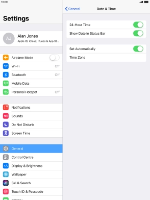 Press the Home key to return to the home screen.