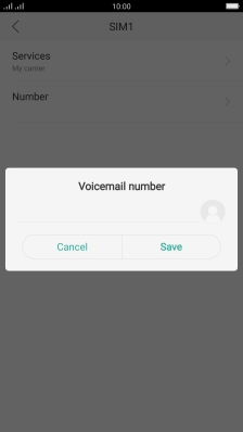 Key in +61414121121 and press Save.