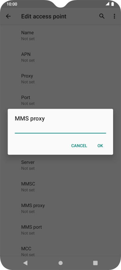 Key in 10.202.002.060 and press OK. Key in 10.202.002.060 and press OK.