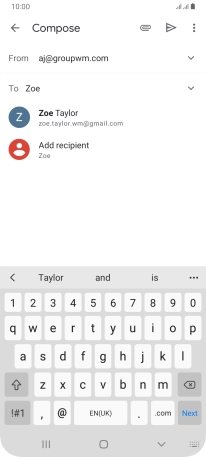 Press the required contact.