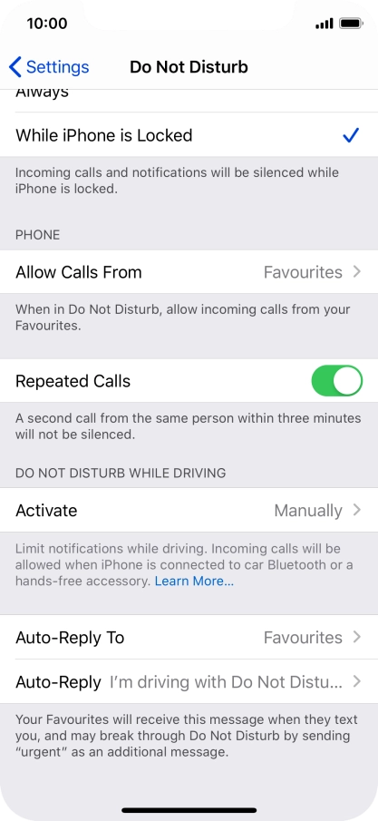 Press Auto-Reply To.