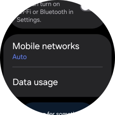Press Mobile networks.