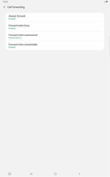 Press the Home key to return to the home screen.