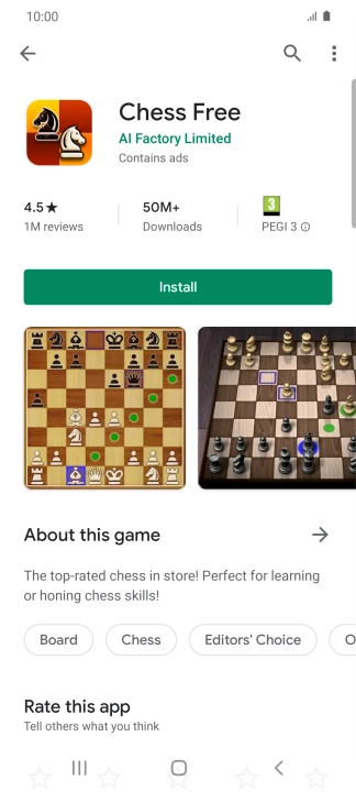 Press Install and follow the instructions on the screen to install the app.