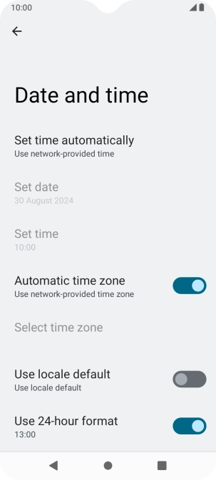Press the Home key to return to the home screen.