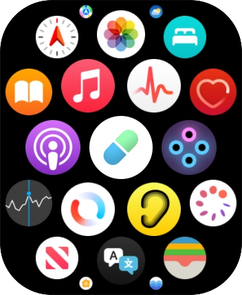 Press the music player icon.
