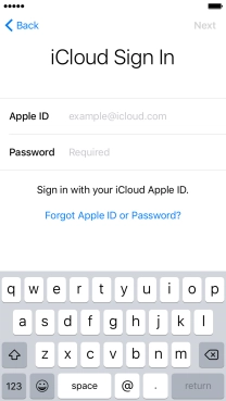 Press the field next to 