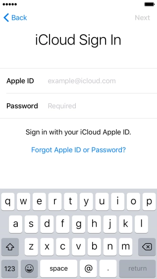 Press the field next to 