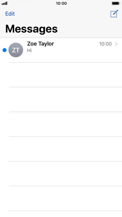 Press the new message icon.