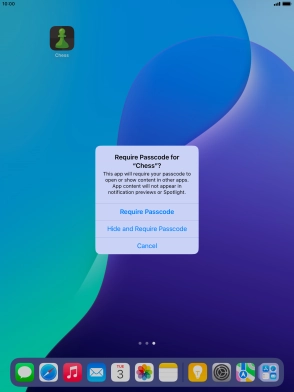 Press Require Passcode. Press Require Passcode.