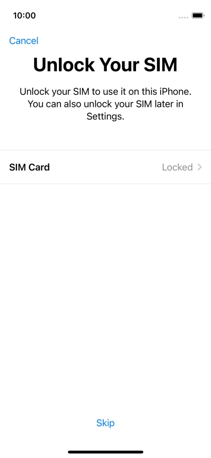 Press SIM Card. Press SIM Card.