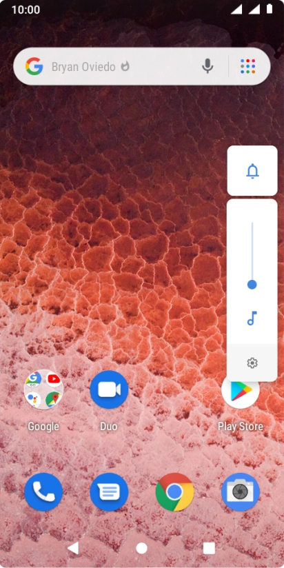 Press the sound mode icon the necessary number of times to turn silent mode on or off.