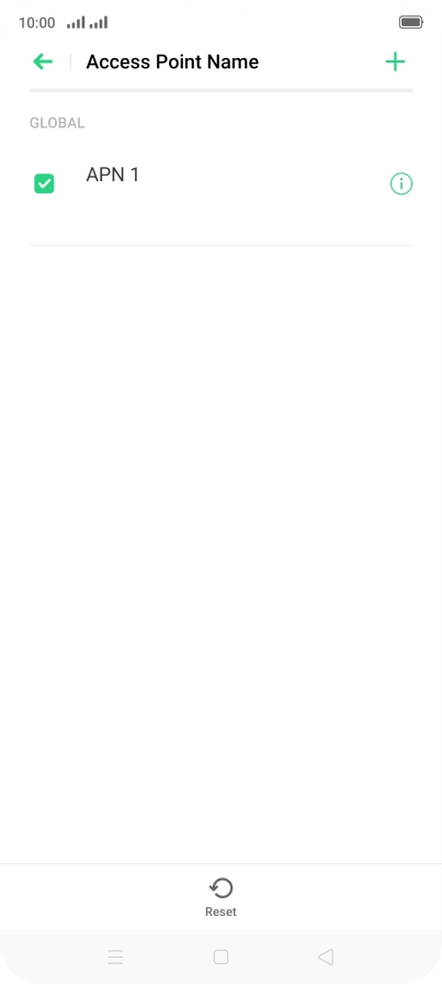 Press the add icon. Press the add icon.