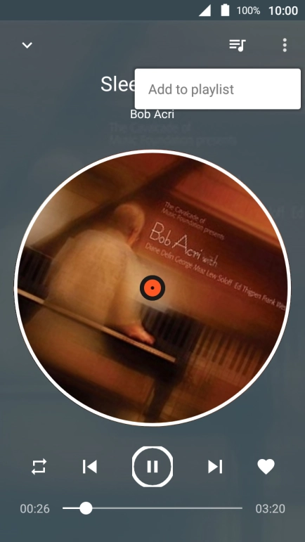 Press Add to playlist.