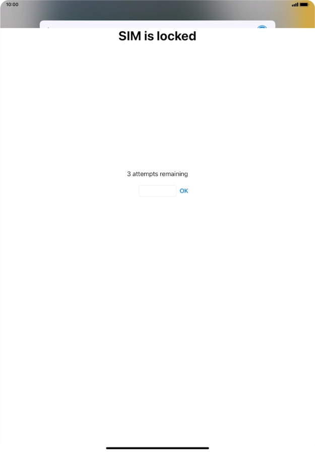 If your SIM is locked, key in your PIN and press OK. If your SIM is locked, key in your PIN and press OK.