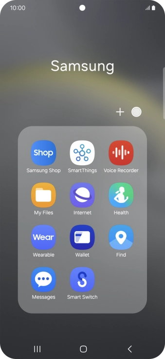 Open a supported app, e.g. Messages.