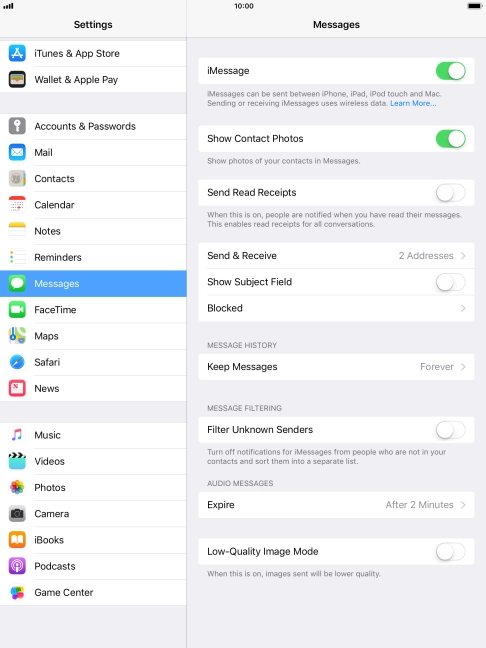 Press the Home key to return to the home screen.