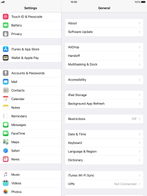 Press Touch ID & Passcode.
