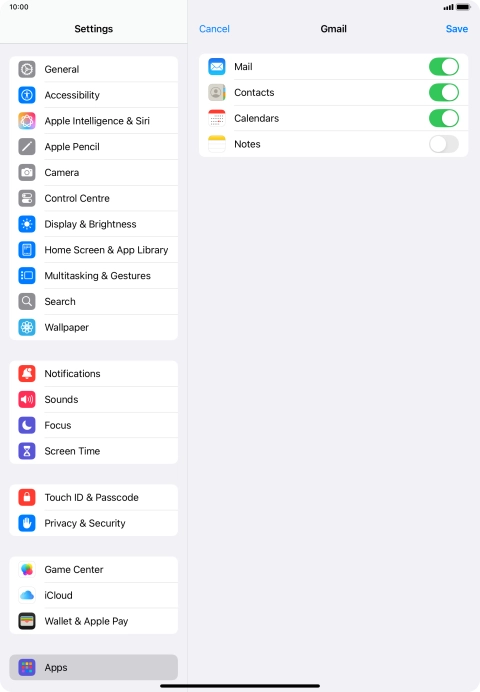 If this screen is displayed, you email account has been recognised and set up automatically. Follow the instructions on the screen to key in more information and finish setting up your tablet.