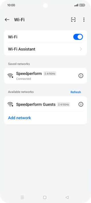Press the Home key to return to the home screen.