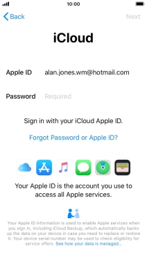 Press the field next to 