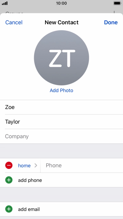 Press Phone and key in the required phone number.