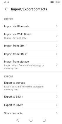 Press Import from ‹SIM›.